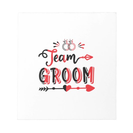 Wedding Gift Team Groom Notitieblok (Voorkant)