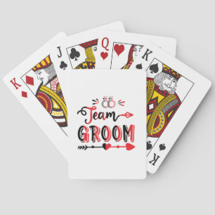 Wedding Gift Team Groom Pokerkaarten