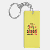 Wedding Gift Team Groom Sleutelhanger (Voorkant Links)