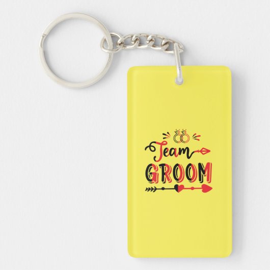 Wedding Gift Team Groom Sleutelhanger (Voorkant)