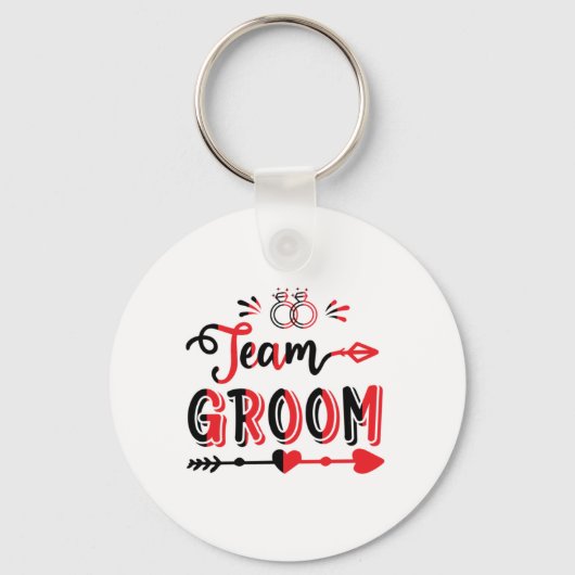 Wedding Gift Team Groom Sleutelhanger (Voorkant)