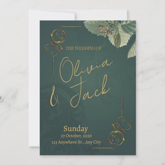 Wedding Giftful Keepsake - Huwelijksfeest Kaart (Voorkant)