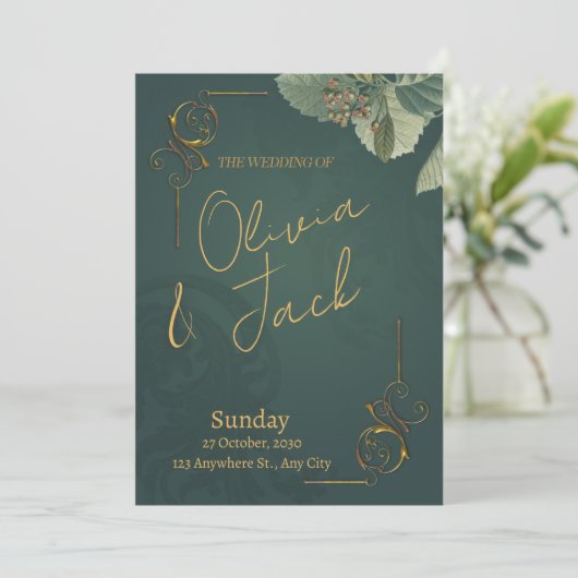 Wedding Giftful Keepsake - Huwelijksfeest Kaart (Staand voorkant)