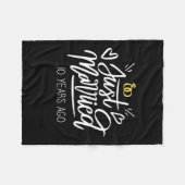 Wedding Gifts | 10th Wedding Anniversary Fleece Deken (Voorkant (Horizontaal))