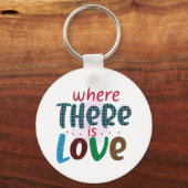 Wedding Gifts Where There is Love Sleutelhanger (Voorkant)