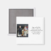 Wedding Glass Magnet Favor Gift , Romanian (Voorkant / Achterkant)