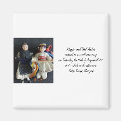 Wedding Glass Magnet Favor Gift , Romanian (Voorkant)