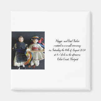 Wedding Glass Magnet Favor Gift , Romanian