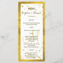Wedding Gold Foil Lijst Confetti Custom Menu