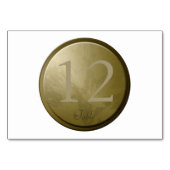 Wedding Golden Flowers - Aangepaste Kaart voor tab (Achterkant)