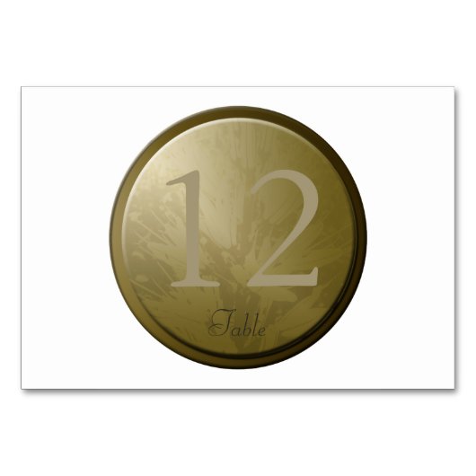 Wedding Golden Flowers - Aangepaste Kaart voor tab (Voorkant)