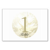 Wedding Golden Flowers Personeelsgetrouw Tabel Kaa Kaart (Achterkant)