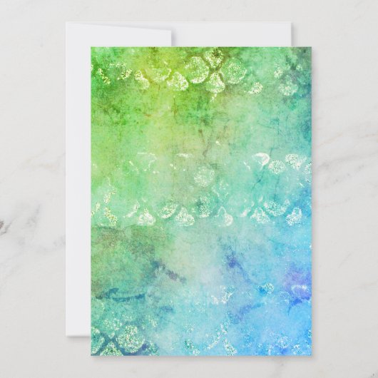 Wedding Gown Beach Thed Vrijgezellenfeest Kaart (Achterkant)