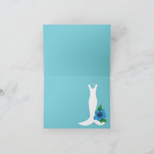 Wedding Gown Beach Threadal Bedankt (Binnen)