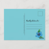 Wedding Gown Beach Threadal Bedankt Briefkaart (Achterkant)