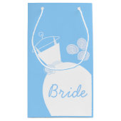 Wedding Gown Blue Bride klein Cadeauzakje (Achterkant)