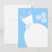 Wedding Gown Blue briefkaart (Voorkant / Achterkant)