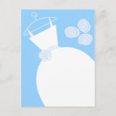 Wedding Gown Blue briefkaart (Voorkant)
