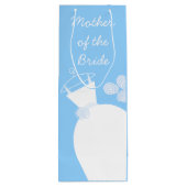 Wedding Gown Blue Moeder of the Bride wine Wijn Cadeautas (Achterkant)