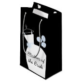Wedding Gown Blue Moeder van de Bride Black Klein Cadeauzakje (Voorkant Gekanteld)