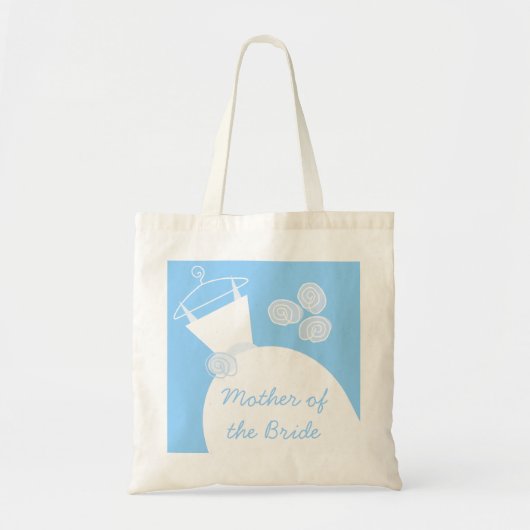Wedding Gown Blue 'Moeder van de Bride' Tote Bag (Voorkant)