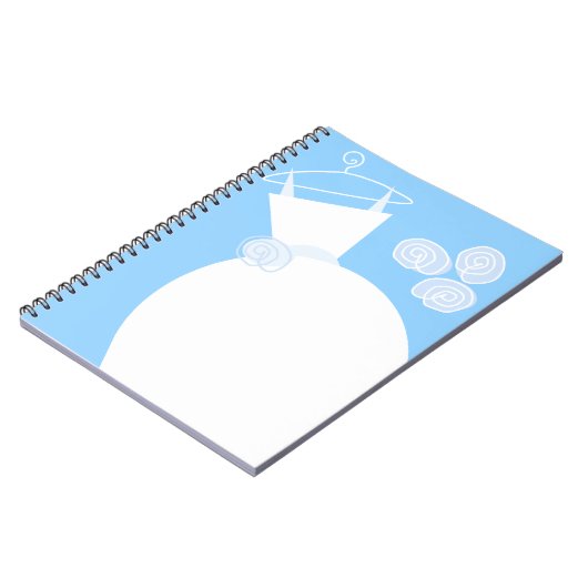 Wedding Gown Blue notitieboek (Linkerzijde)