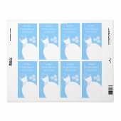 Wedding Gown Blue 'Vrijgezellenfeest'-label Etiket (Full Sheet)