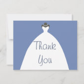 Wedding Gown Dank je Bedankkaart (Voorkant)