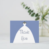 Wedding Gown Dank je Bedankkaart (Staand voorkant)