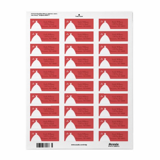 Wedding Gown Etiket (Full Sheet)