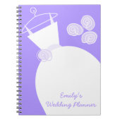 Wedding Gown Paars 'Wedding Planner' Notitieboek (Voorkant)