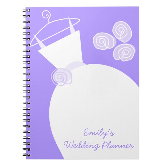 Wedding Gown Paars 'Wedding Planner' Notitieboek (Voorkant)