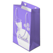 Wedding Gown Paarse Bride small Klein Cadeauzakje (Voorkant Gekanteld)
