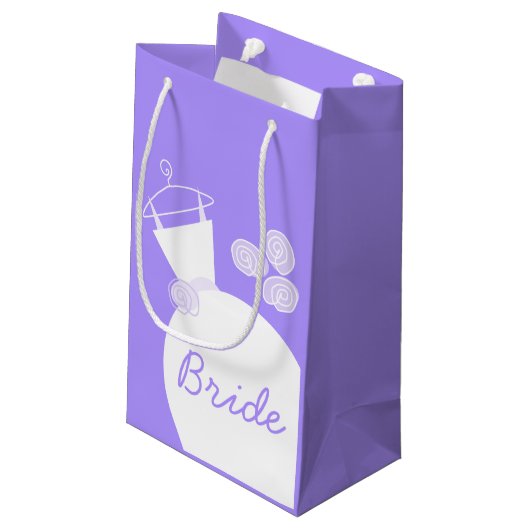 Wedding Gown Paarse Bride small Klein Cadeauzakje (Achterkant Gekanteld)
