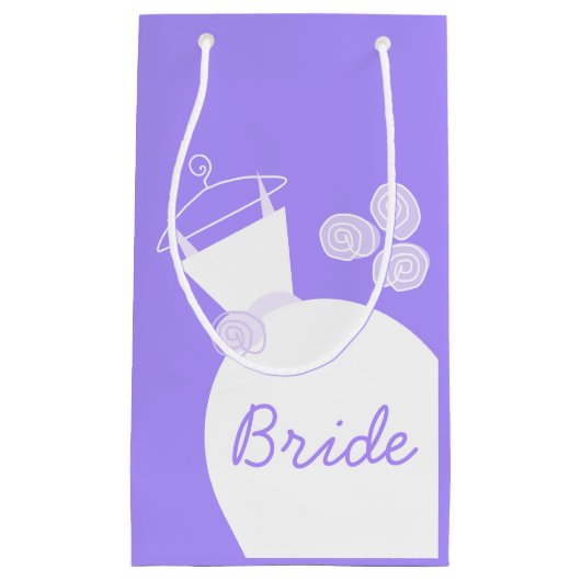 Wedding Gown Paarse Bride small Klein Cadeauzakje (Voorkant)