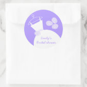 Wedding Gown Paarse "Vrijgezellenfeest" sticker ro (Tas)