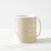 Wedding Gown Pink Beige "Moeder van de Bride" Koffiemok (Voorkant rechts)