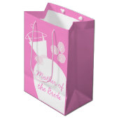 Wedding Gown Pink Moeder van Bride medium Cadeauzakje (Voorkant Gekanteld)