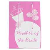 Wedding Gown Pink Moeder van Bride medium Cadeauzakje (Achterkant)