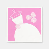 Wedding Gown Pink Servetten (Voorkant)