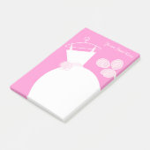 Wedding Gown Pink-tekst na het bericht Post-it® Notes (Schuin)