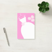 Wedding Gown Pink verticaal na ontvangst Post-it® Notes (Kantoor)