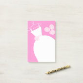 Wedding Gown Pink verticaal na ontvangst Post-it® Notes (Op bureau)