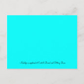 Wedding Gown Uitnodiging Briefkaart (Achterkant)