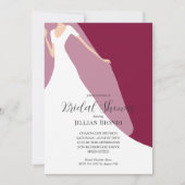 Wedding Gown Vrijgezellenfeest Cranberry Kaart (Voorkant)