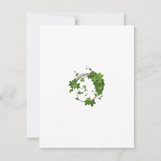 WEDDING Green Ivy Floral (Achterkant)