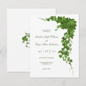 WEDDING Green Ivy Floral (Voorkant / Achterkant)