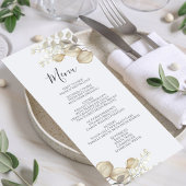 Wedding Greenery Calligraphy Menu Script
