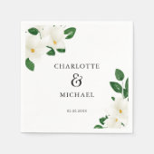 Wedding Greenery Magnolia Servet (Voorkant)