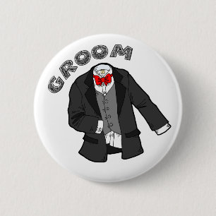 Wedding Groom Button